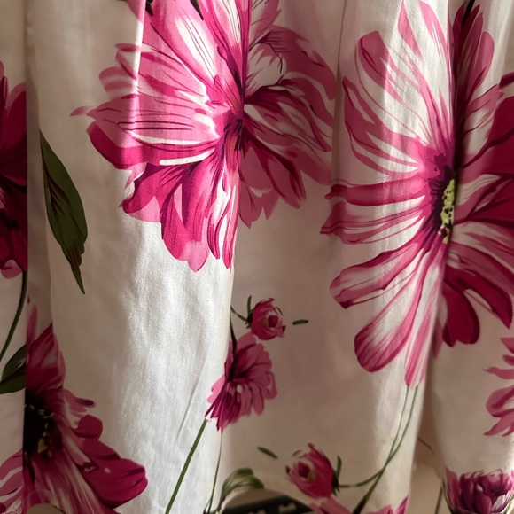 Roz & Ali Pink Floral A-Line Skirt - Picture 3 of 11